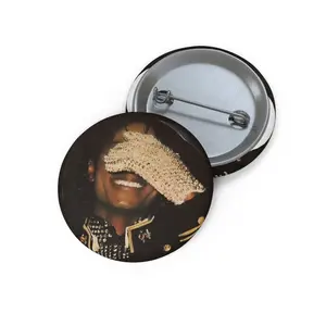 Michael Jackson Pin Buttons, Michael Jackson Button Pin