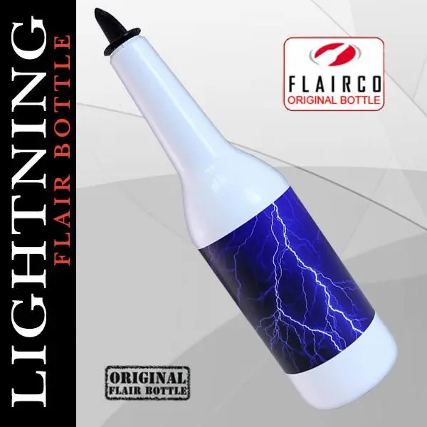 Stickered Flair Bottle - Lightning Design - 750ml