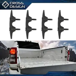 CROSSDESIGN 4PCS/Set Truck Bed Tie Down Hooks With Bolts Fit For 2019-2022 Ram 2500(Only Fit Body)/2002-2008 Dodge Ram
