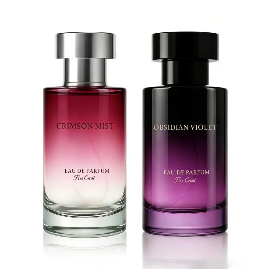 2-Piece Luxury Perfume Set | Crimson Mist & Obsidian Violet | Long-Lasting Eau De Parfum Duo | Perfect Fragrance Gift for Her