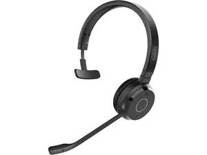 Jabra Evolve 65 TE (Third Edition) Wireless Single-Ear Headphones - Noise-Canceling Mic, 16 hr Battery Life, Dual Connectivity, MS Teams Certified, Supports Other Platforms, Black