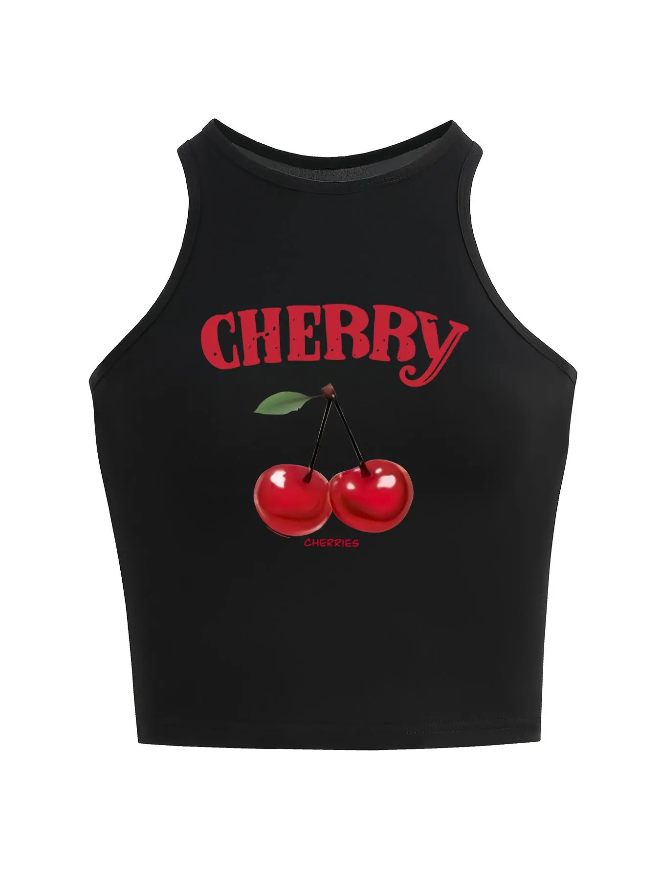 【cherry】THE TOE♡korinthos sleeveless womens cherry tank too - TikTok Shop