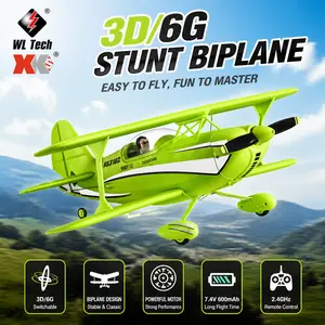WLTOYS XKS A310 Beech D17S RC Airplane, 4 Channel Brushless Biplane with 6G Self-Leveling & 3D Aerobatic Mode, 2.4GHz EPP Foam Remote Control Plane RTF for Kids Adults Beginner Pilots