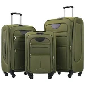 Softside Luggage Expandable 3 Piece Set Suitcase Upright Spinner Softshell Lightweight Luggage Travel Set-22/26/30 inches