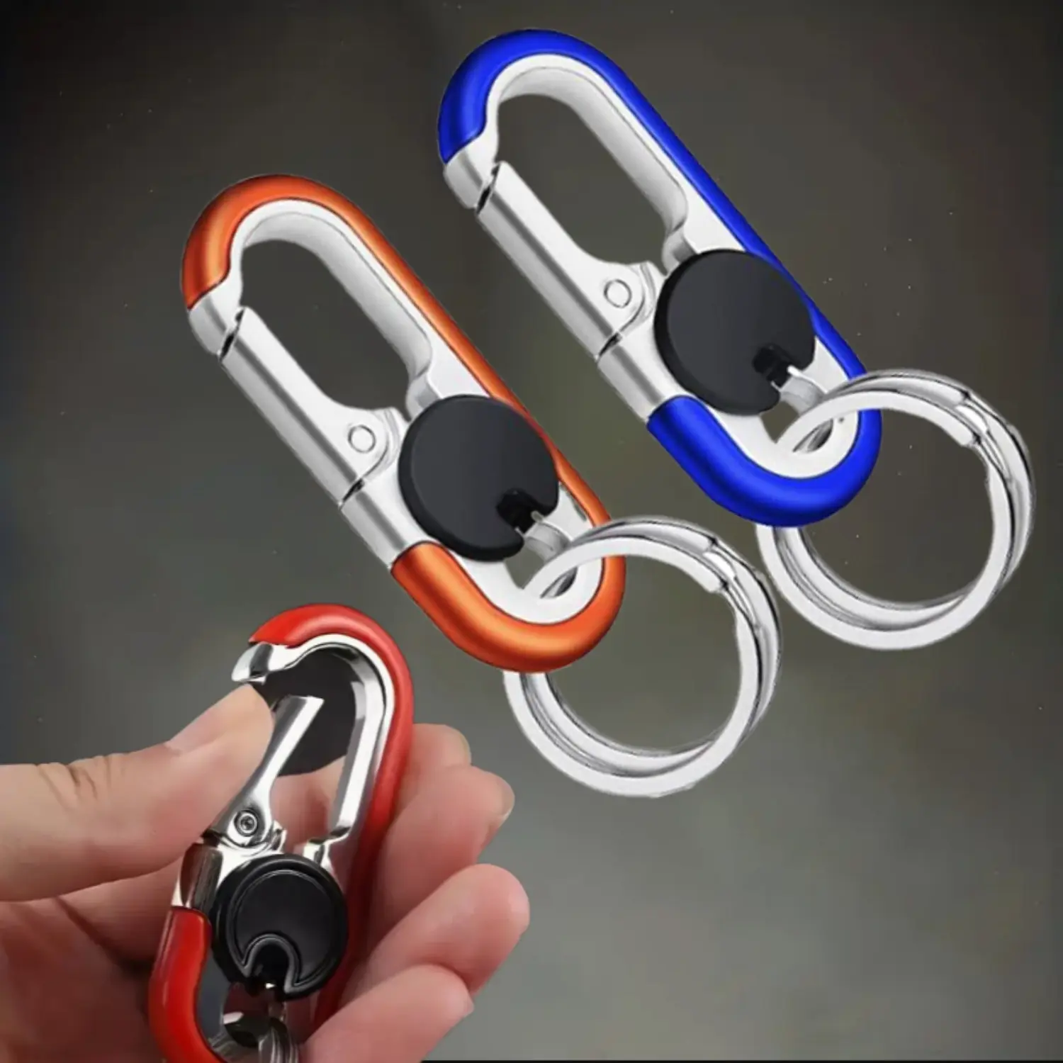 2Pcs Anti-Loss Key Rings for Car Keys, Heavy Duty Key Ring with Double Keyrings, Keychain for Car Keys Personalized Car Keychain for Unisex Double Ring Design - Home Improvement.