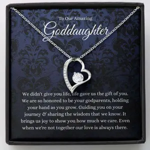 Goddaughter Necklace, Gifts For Goddaughter From Godparents, First Communion Necklace Gift For GirlsMeaningful Necklace, A Special Gift for My Daughter, Unique Daughter Jewelry, Sentimental Keepsake from Mom Dad