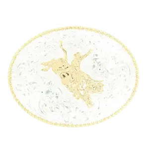 Crumrine®  Rope Edge Bull Rider Belt Buckle C06150