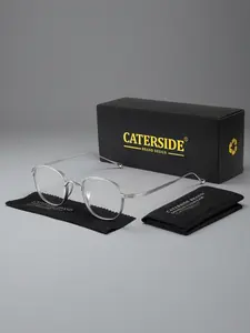 Ultra-Light Titanium Light Blocking Glasses Frame, Unisex Business Casual Fashion Eyewear, Anti-Fatigue Reading & Cycling Accessory