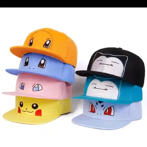 Ainme Fitted Hat - Colorful Pokemon Design, Adjustable Fit, Perfect for Casual Wear, Ideal for Fans of Pokemon