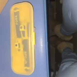 Construction Vehicle Kids Utensil Set, Durable Tableware, 3-Piece Feeding Set with Spoon, Fork & Storage Case, Soft Grip, Dishwasher Safe, Perfect for Travel & Home