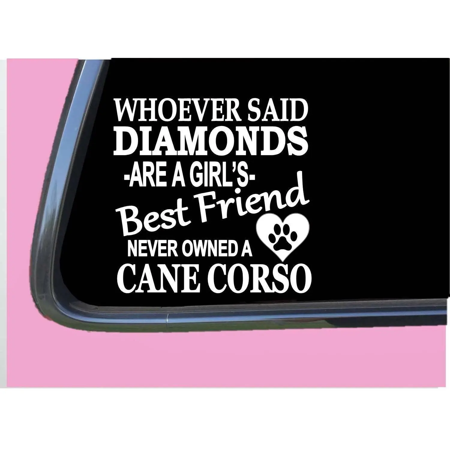 Cane Corso Diamonds TP 481 Sticker 6" Decal rescue dog mastiff