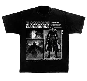 Bloodborne T-Shirt Metal Style: Hidetaka Miyazaki Gamer Cotton Tee