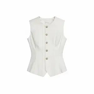 Ivory Poise Tailored Set - Women Tailored Set - Elegant Two-Piece Outfit