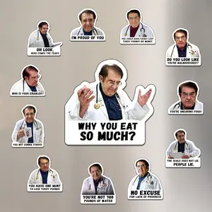 Fun Weight Loss Magnetic Stickers, Soft Refrigerator Magnets, Iron Sheet Storage Cabinet Decorative Stickers, PVC Magnetic Decals