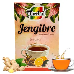 THERBAL Organic Black Ginger Tea Bags, Caffeine-Free Natural Anti-Inflammatory Black Tea Beverage, 25-Count, 24-Month Shelf Life