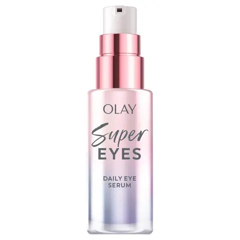 Olay Super Eyes Daily Liquid Serum & Under Eye Cream - Caffeine, Peptides, Bottle-Packaged Moisturizing Revitalizing Care to Smooth, Brighten, Hydrate, Reduce Puffiness, Moisture