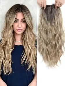 🌊 Beach Waves Without The Hassle! Kanekalon Wavy Clip-In Hair Topper, Natural Soft Texture, Easy Wear For Instant Fullness & Confidence
