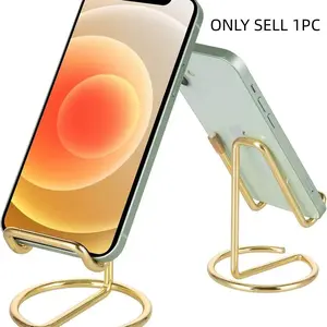 Cute Metal Phone Stand, Desktop Holder Phone Mount Compatible with All Phones, Smartphone, Cellphone, iPhone iPad, Stylish Accessory for Home Office Use