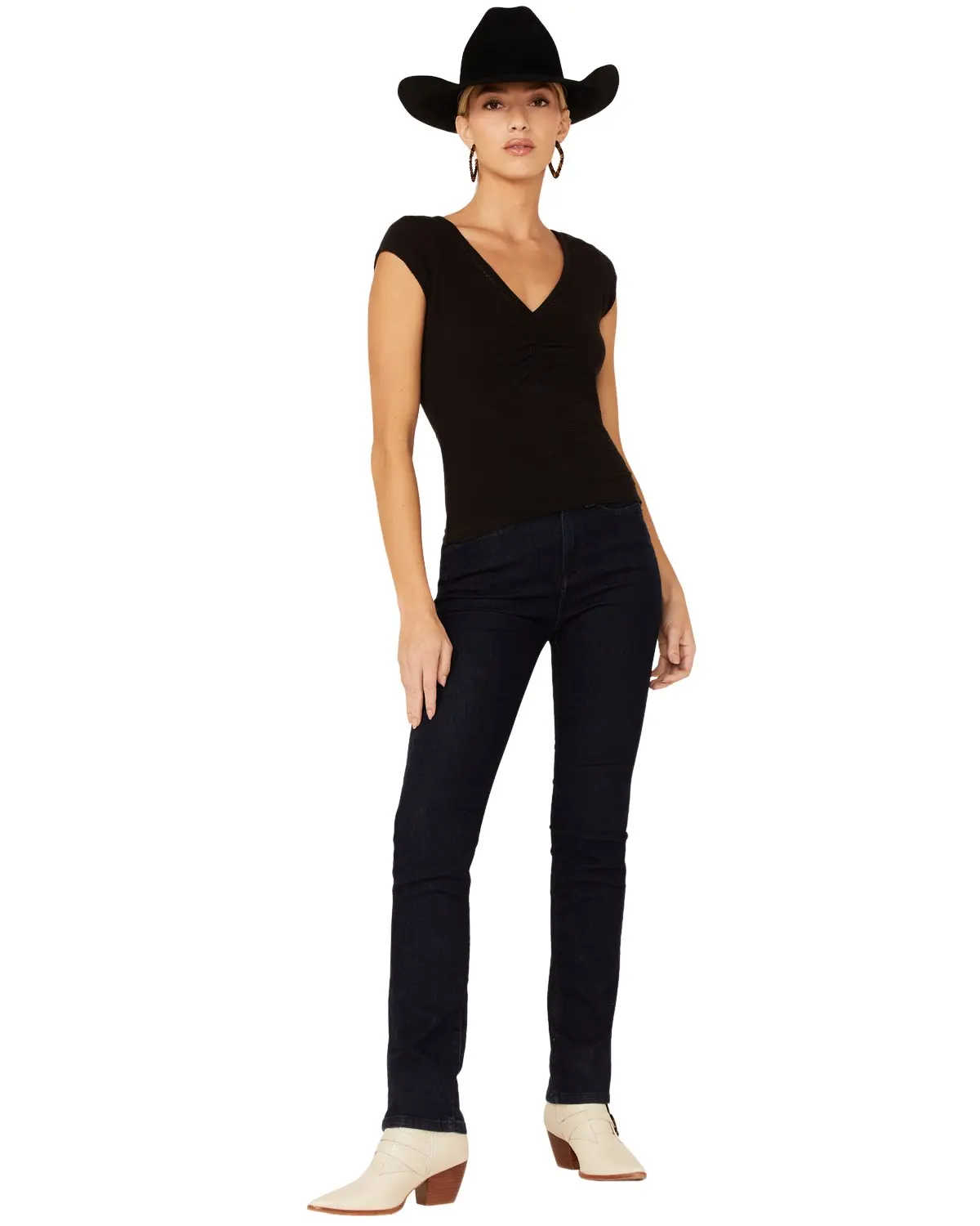 Lola Women's Jeans Women'S Dark Wash High Rise Straight Leg - Kate-Drb