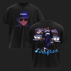 Eazy-E Stylish Graphic Shirt, Compton Vintage Casual Fashion Graphic Shirts, 100% Cotton Unisex Printed T-shirt, Rap Tee