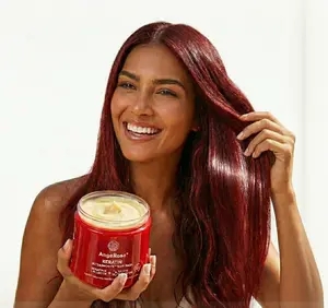 AngeRose Hair Care Set: Keratin & Collagen Hair Mask, Keratin Hair Vitamin Serum - Enriched with Argan and Jojoba Oils, Vitamins A, E, & B5, Featuring AngeRose Signature Scent for Deep Repair & Hydration of Dry, Damaged Hair