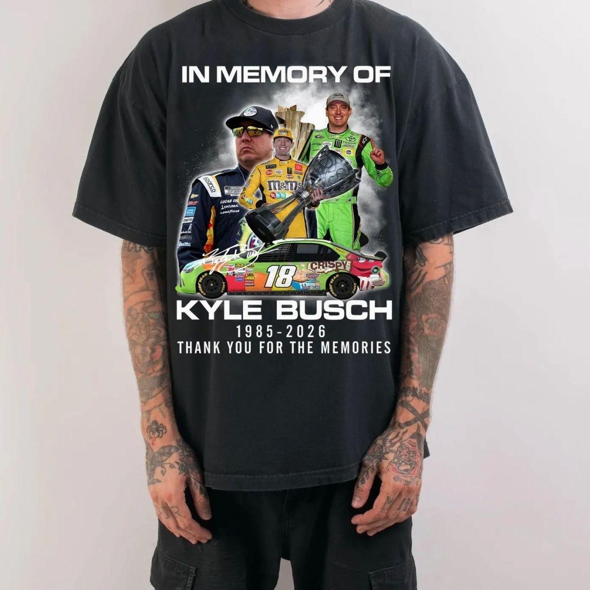 Comfort Colors Kyle Busch NASCAR T-Shirt: Racing Fan Gift Tee 35L, Casual, Classic, Tshirt, Shortsleeve