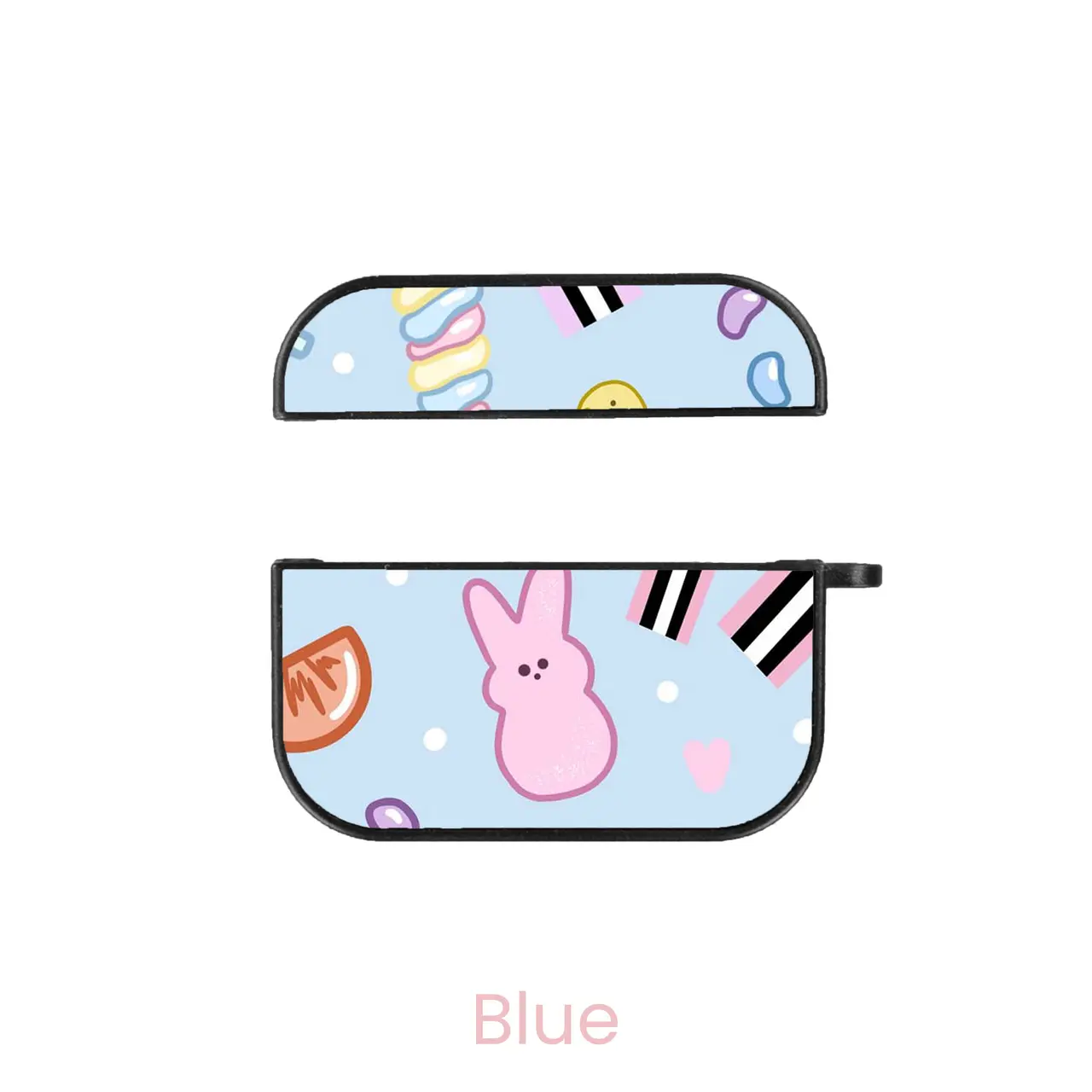 abbyrose Easter Treats AirPod Case Original (1st or 2nd gen) Rigid Plastic Blue