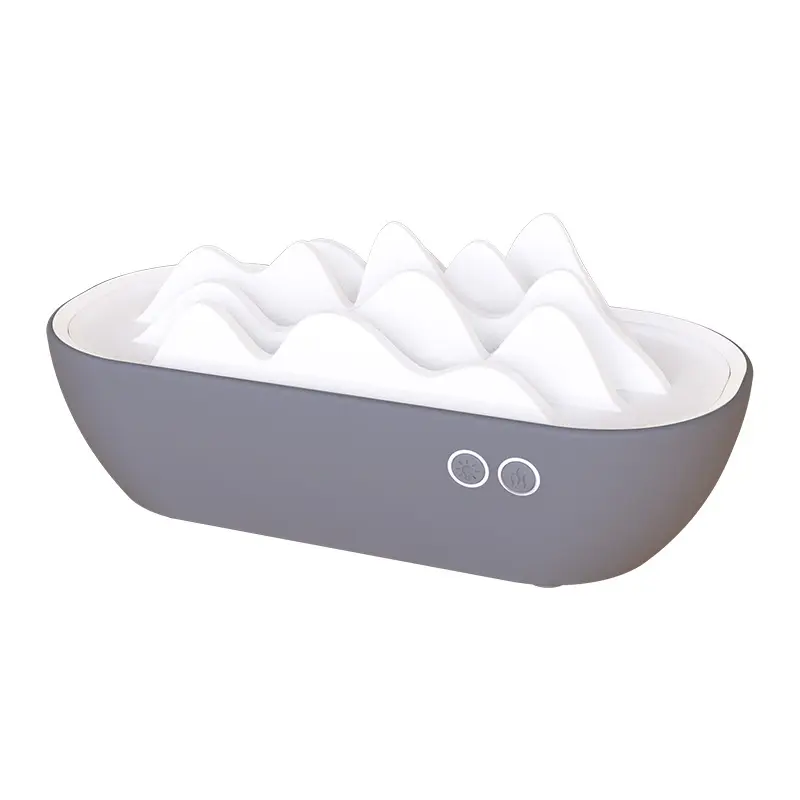 Small Compact Adjustable Aromatherapy Diffuser - Mini Mountain View Essential Oil Humidifier with Nightlight, Sleep Aid for Bedroom, Home Use