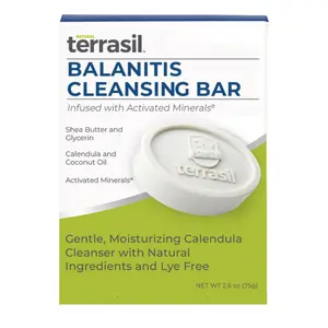 terrasil Balanitis Soap for Men, Care & Relief from Balanitis Symptoms: Itch, Redness. Natural, Dermatologist Tested & Hypoallergenic Approved (75gm)