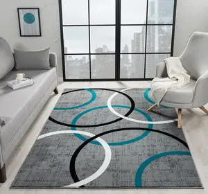 Sam's Rugs Ultra Soft Area Rug - Modern Abstract Design for Indoor Living Room & Bedroom - Stain Resistant, Easy to Clean