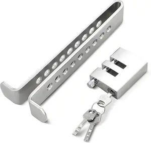 Anti Theft Clutch Brake Lock 9 Holes Anti Theft Device Safety Tool Vehicle Brake Pedal Lock Stainless Steel Car Brake Lock with 3 Keys