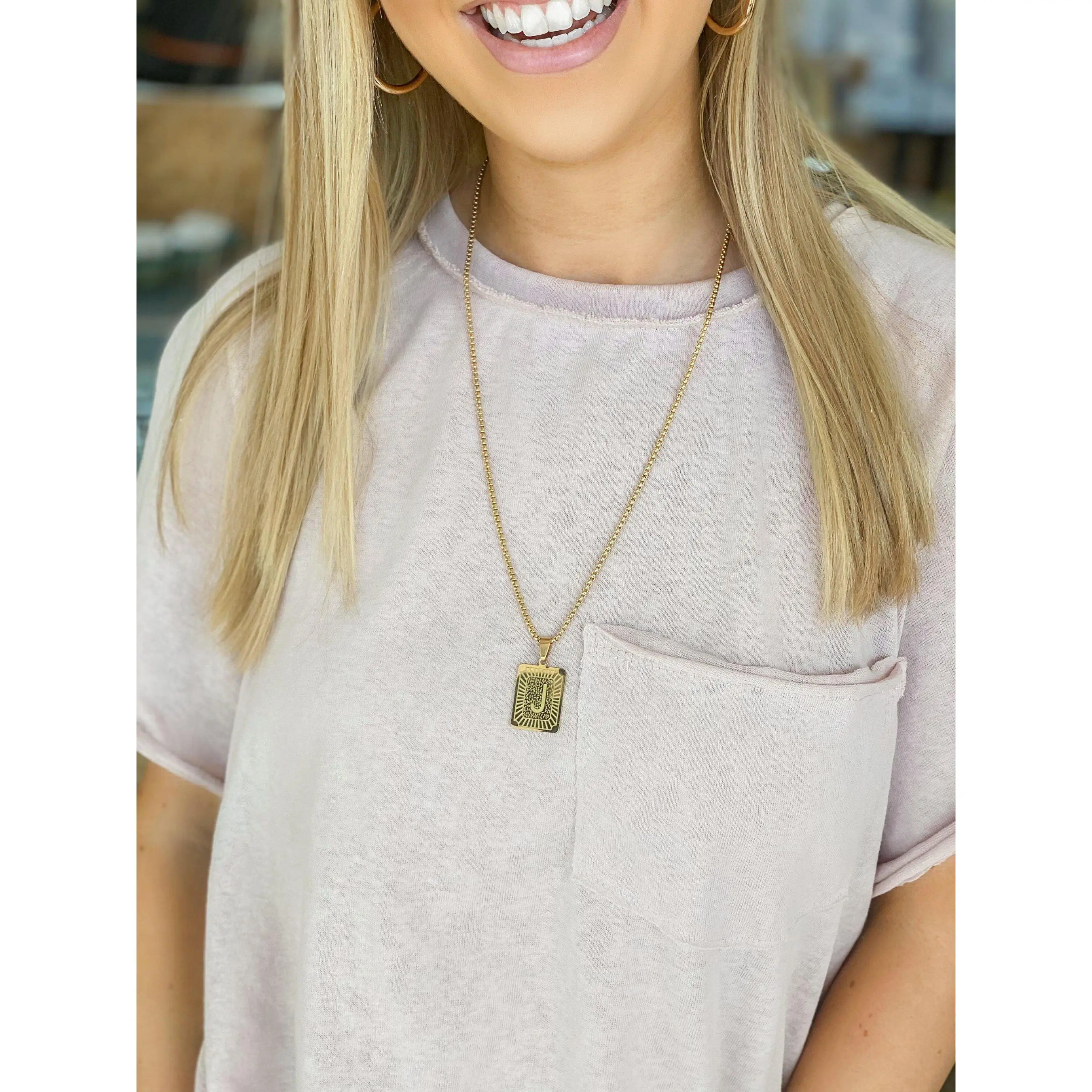 LARGER INITIAL NECKLACES