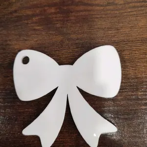 Acrylic Bow Sublimation keychain Blank