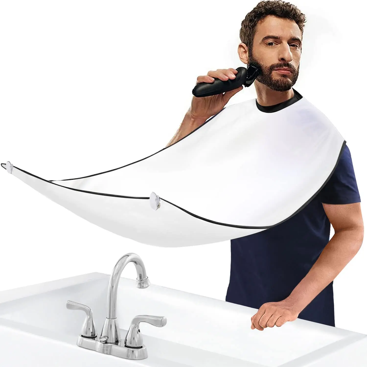 Men's Beard Bib Apron, Hair Resistant Beard Catcher, Perfect Gift for Him, Ideal for Grooming & Styling, Durable Design for Daily Use, Hair Cutting Accessories