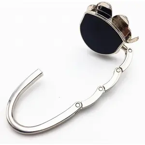 Clover Design Foldable Handbag Hanger Folding Purse Table Hook Holder(White) grip Cabinet Face Frame Clamps barbecue utensil under sink