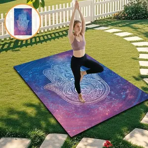 1pc Non-Slip Diatomite Yoga Mat for Women, Thick Wide Long Home Fitness Pad, Portable Outdoor Sports Mat for Beginners