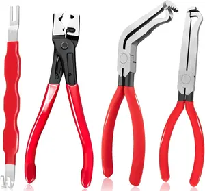 4 Pack Electrical Disconnect Pliers for , Automotive Electrical Plug Connector Disconnect Tool and Connector Separator and Hose Clamp Pliers