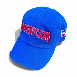Dominicana Dad Hat - High Quality 100% Cotton Unconstructed Polo Style Cap with Adjustable Buckle and Classic Design