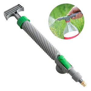 Adjustable High Pressure Spray Bottle, Portable Handheld Garden Sprayer for Outdoor Cleaning, Plant Watering and Multi-Purpose Agricultural Use. Durable Nozzle Fits Standard Drink Bottles.