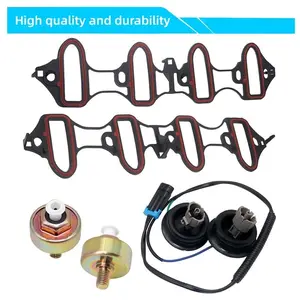 Fits Savana 1500 Cadillac Knock Sensor + Harness + Intake Manifold Gasket Fits Chevy Repair Gasket