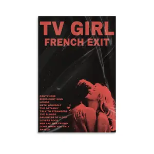 Tv Girl Poster French Exit Album Cover Posters Poster Decorative Painting Canvas Wall Art Living Room Posters Bedroom Painting 12x18inch(30x45cm) LI5EU118
