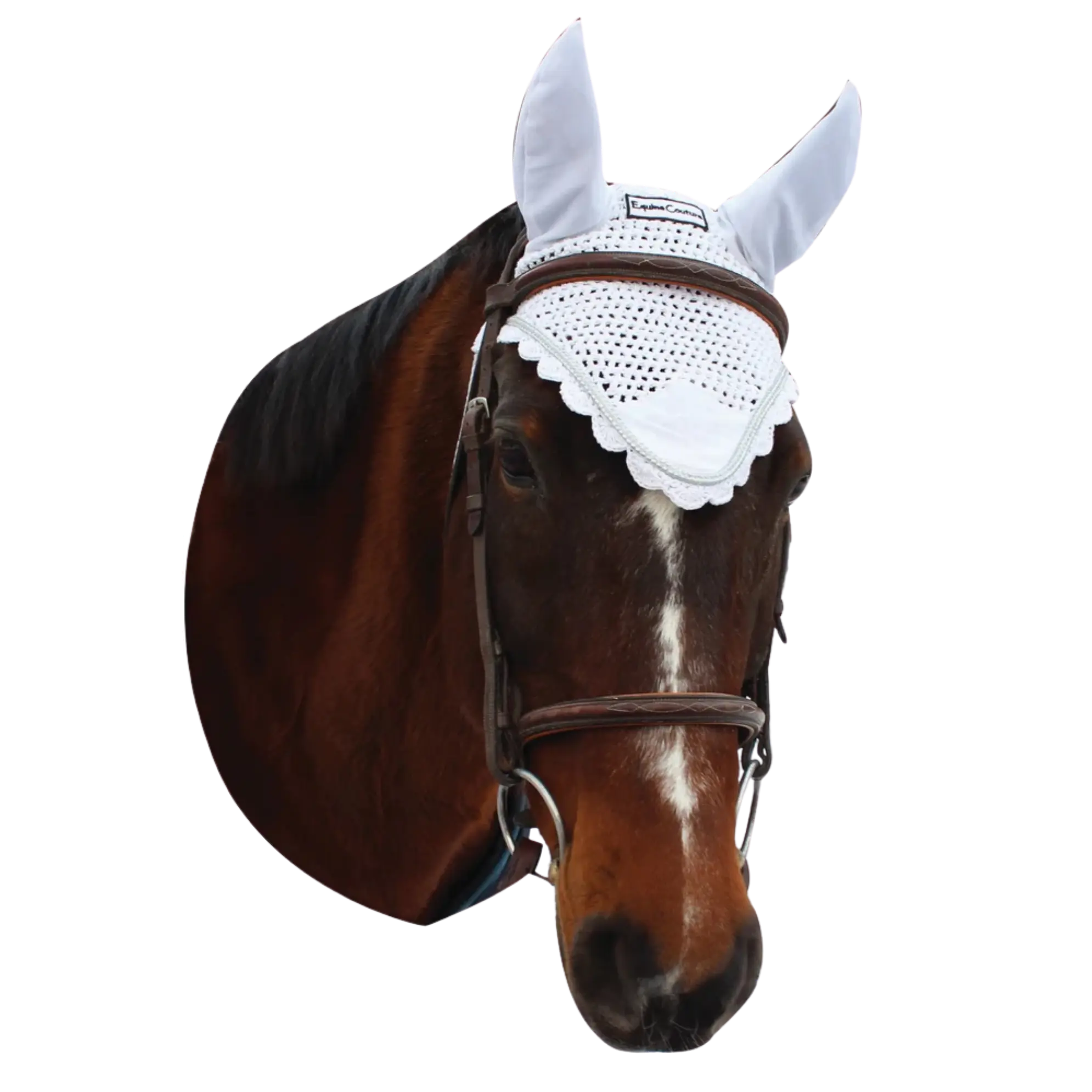 Equine Couture Fly Bonnet- Silver Rope
