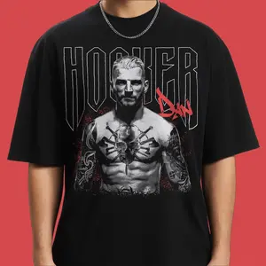 Dan Hooker Shirt | Vintage   Bootleg Graphic Design Tee | Persevora