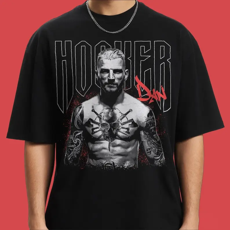Dan Hooker Shirt | Vintage   Bootleg Graphic Design Tee | Persevora