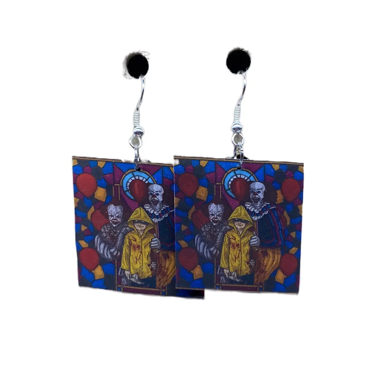 Pennywise Stained Glass Earrings