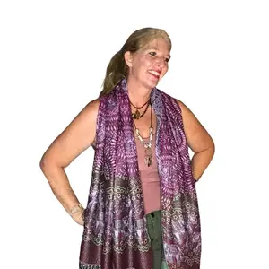 Blind Box:  Rave Pashmina with Fan and Trinkets Combo - Randomly Selected Colors and Designs