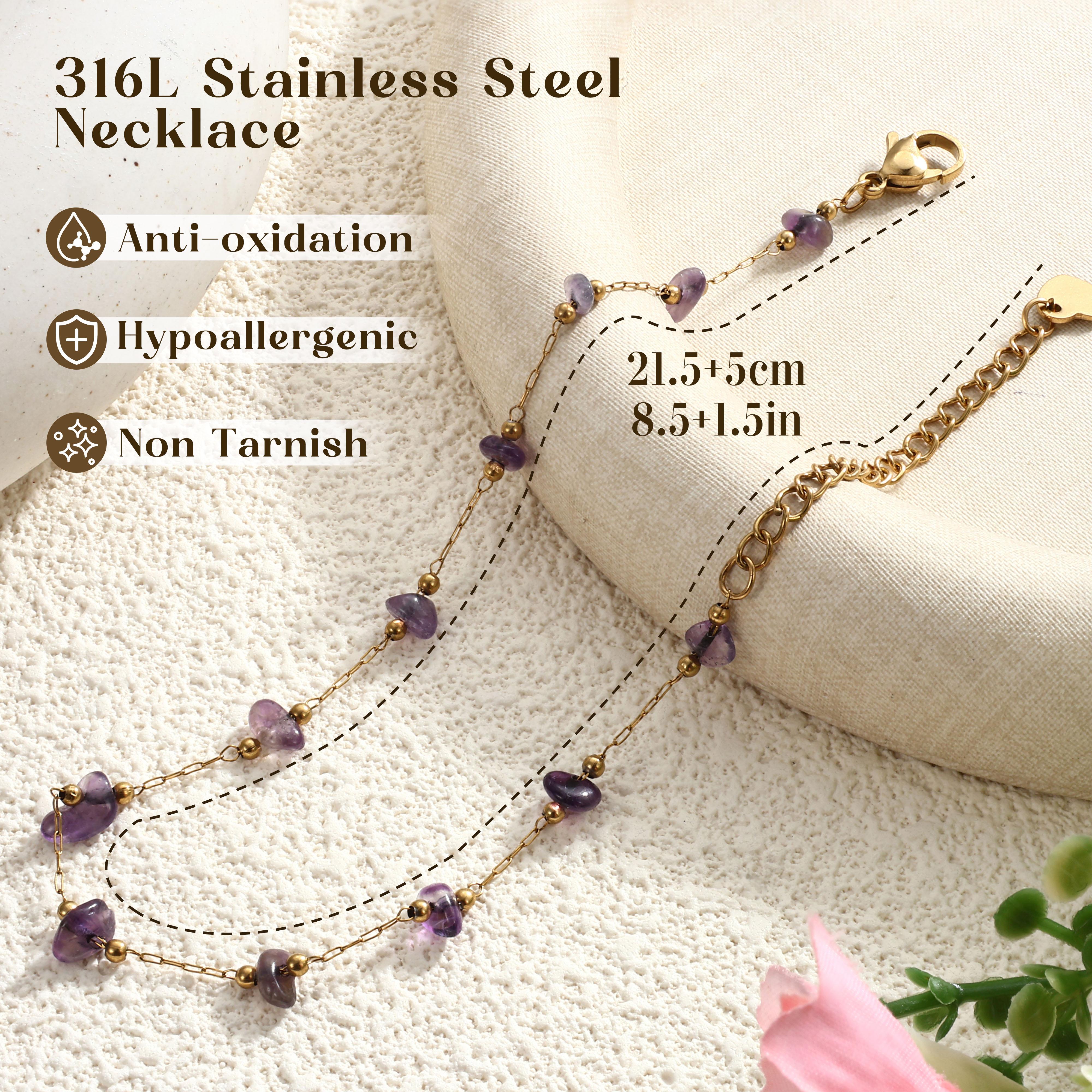 FLORIDECO Women's 1Pc Waterproof Boho Chic Crystal Ankle Bracelet - Stainless Steel Gold Bohemian Style Anklet, Adjustable Lobster Clasp Aesthetic Jewelry for Daily, Workouts, Beachwear