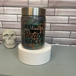 Stainless Steel Salty Hydrodip Epoxy Koozie
