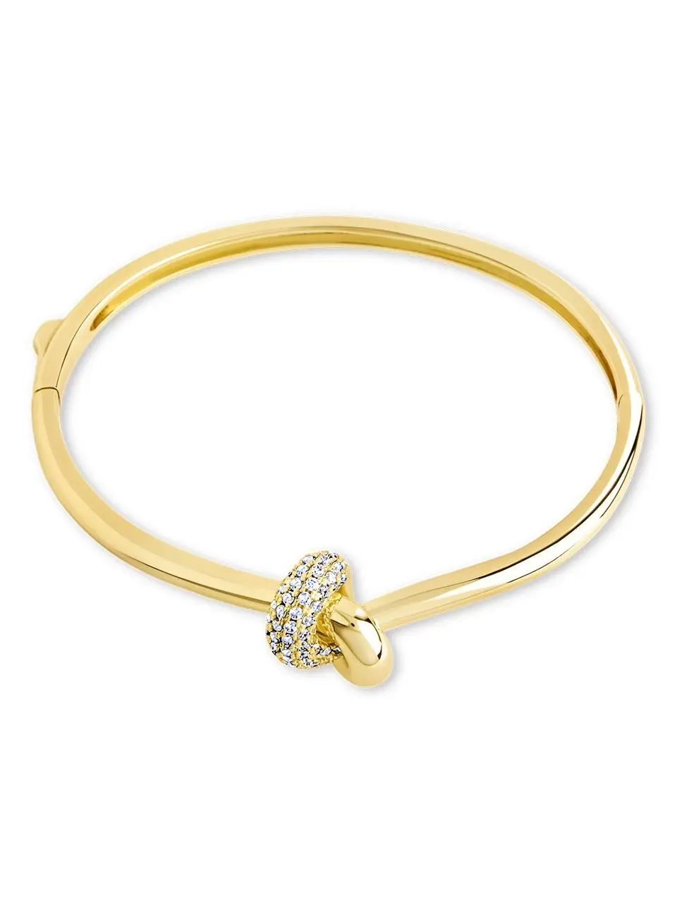 Jessna CZ Knot Bangle, Female, Sterling Forever Jessna CZ Knot Bangle, Female, Sterling Forever
