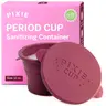 Pixie Menstrual Cup Compact Sterilizer for Feminine Care - Good for Public Restrooms, Camping or Dorms - Collapsible Cleaner Container for Your Menstrual Disc & Period Cup - Microwavable - Reusable